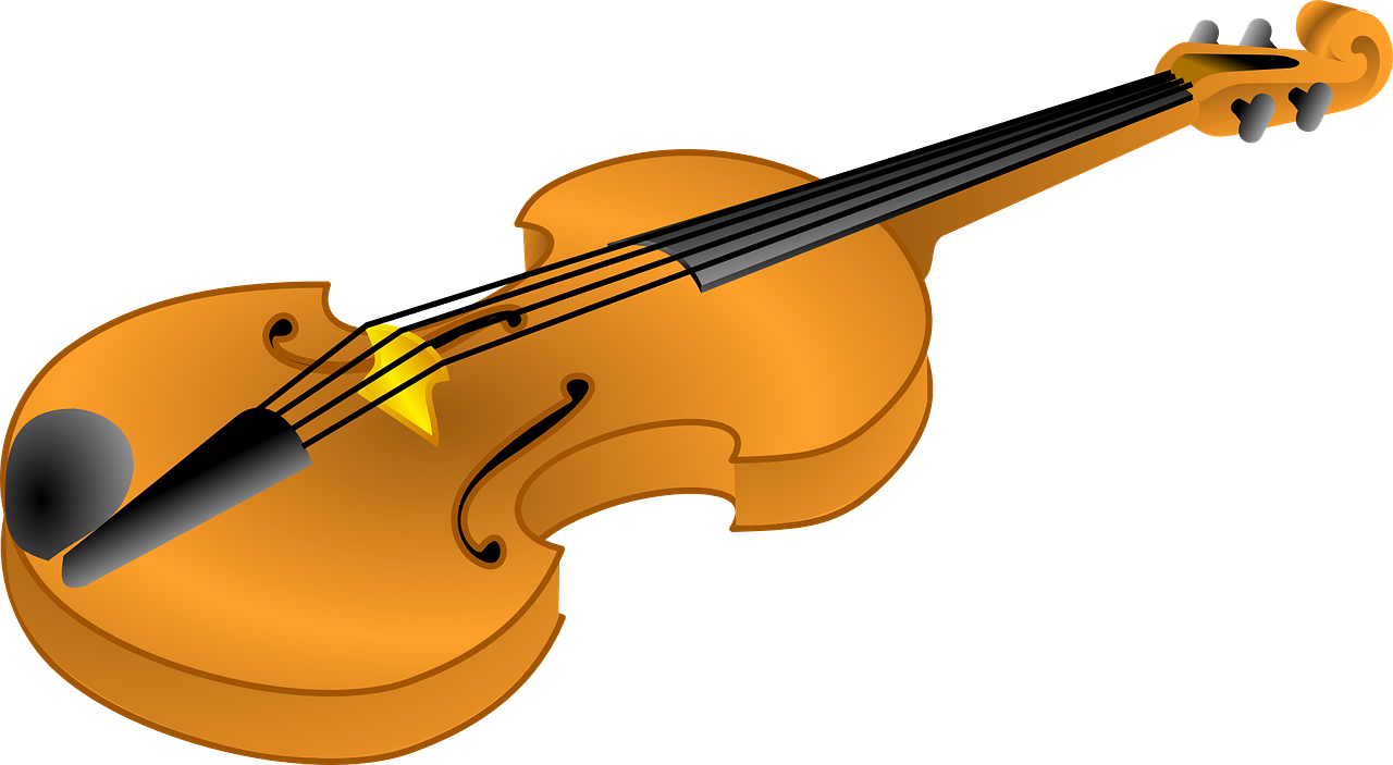Violin Musical Fiddle Brown Music Classica - Violin Clipart (618x340), Png Download