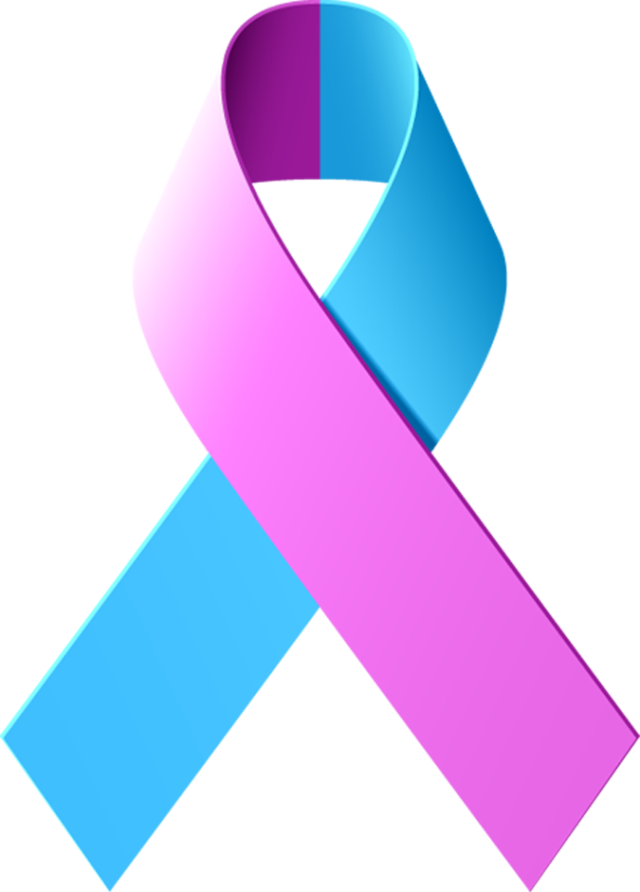 Support Breast Cancer Awareness With These Ribbons - Breast Cancer Blue Ribbon (640x892), Png Download
