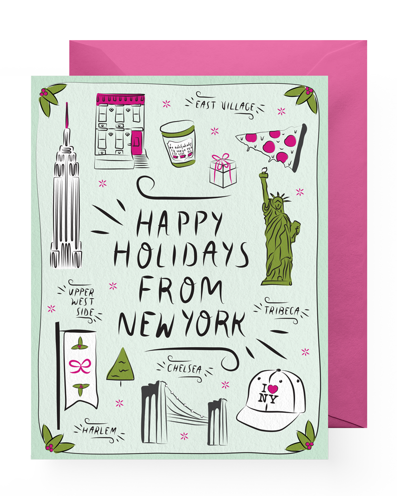 Happy Holidays From New York - New York City (799x1000), Png Download