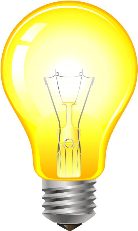 Free Png Yellow Light Bulb Png Images Transparent - Yellow Light Bulb Png (480x806), Png Download