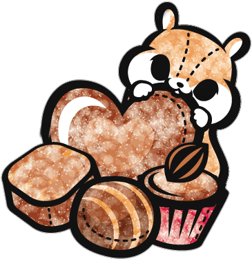 Chocolate Heart Sweet Love Cute Watercolor Colorsplash (387x400), Png Download