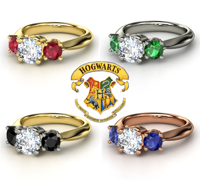 Harry Potter Engagement Rings - Hogwarts Engagement Rings (1440x900), Png Download