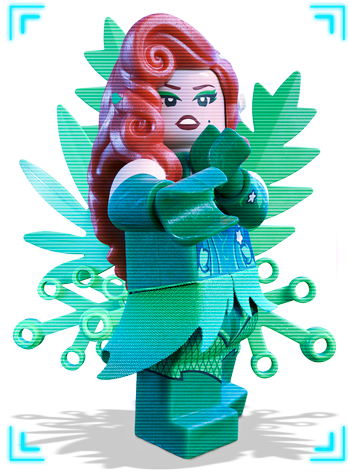 Poison Ivy - Lego Batman Movie Ultimate Sticker Collection (360x480), Png Download