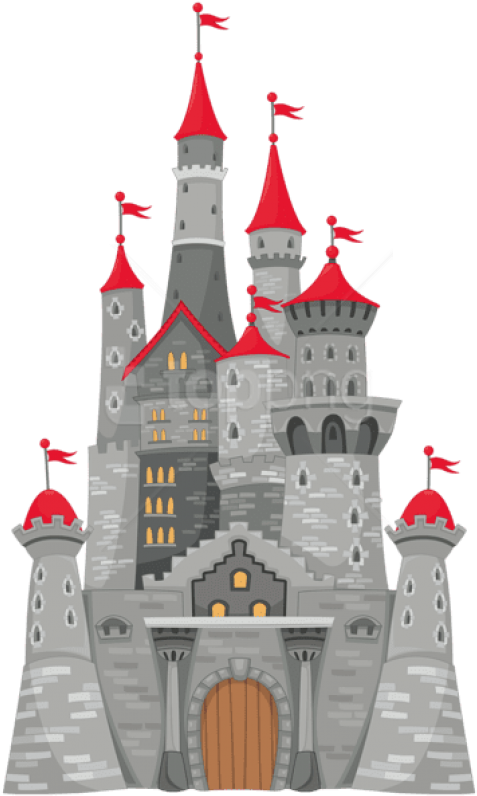 Grey Castle Png Clipart Image - Castle Clipart (358x600), Png Download