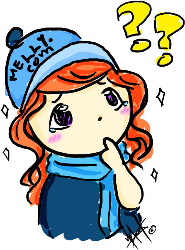 Thinking Melly By Yobutakei On Clipart Library - Funny Jokes For Girls In Urdu (900x907), Png Download