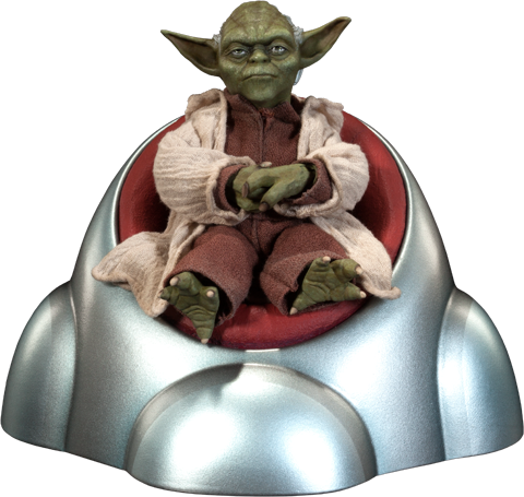 Star Wars Sixth Scale Figure Yoda - Star Wars 1/6 Scale Figure Order (480x455), Png Download