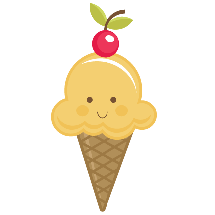 Happy Ice Cream Cone Svg Cut File Ice Cream Cone Svg - Ice Cream Cute Clipart (432x432), Png Download