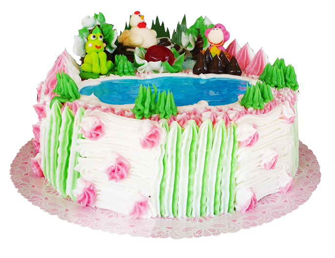Decorated Birthday Cake Clipart - Real Birthday Cakes Png (709x554), Png Download