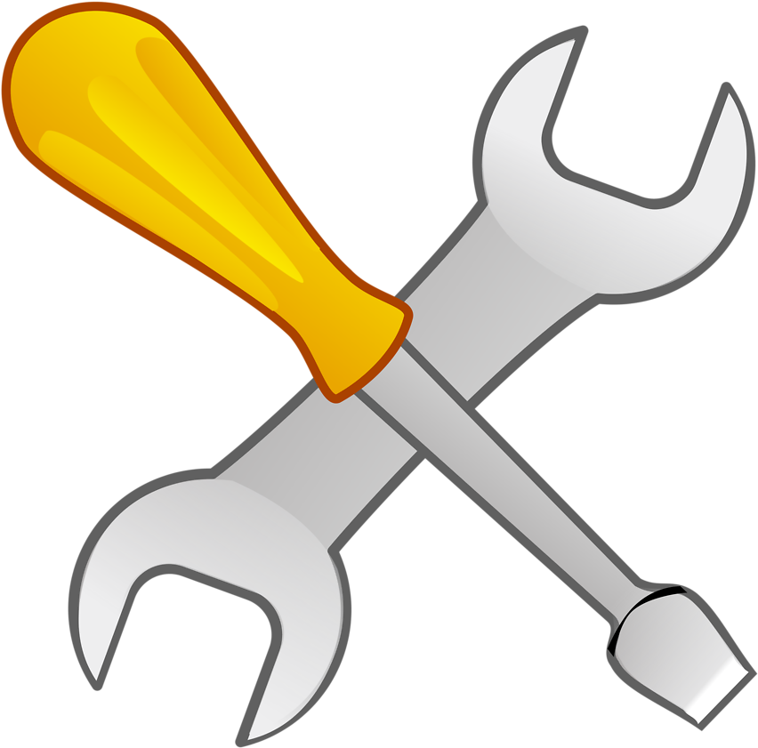 Clip Art Black And White Download Google Free People - Tools Clipart (600x593), Png Download