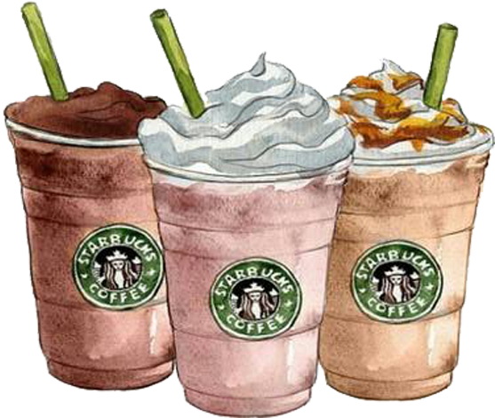 Protótipos Em Rabiscos - Starbucks Coffee Cartoon (500x477), Png Download