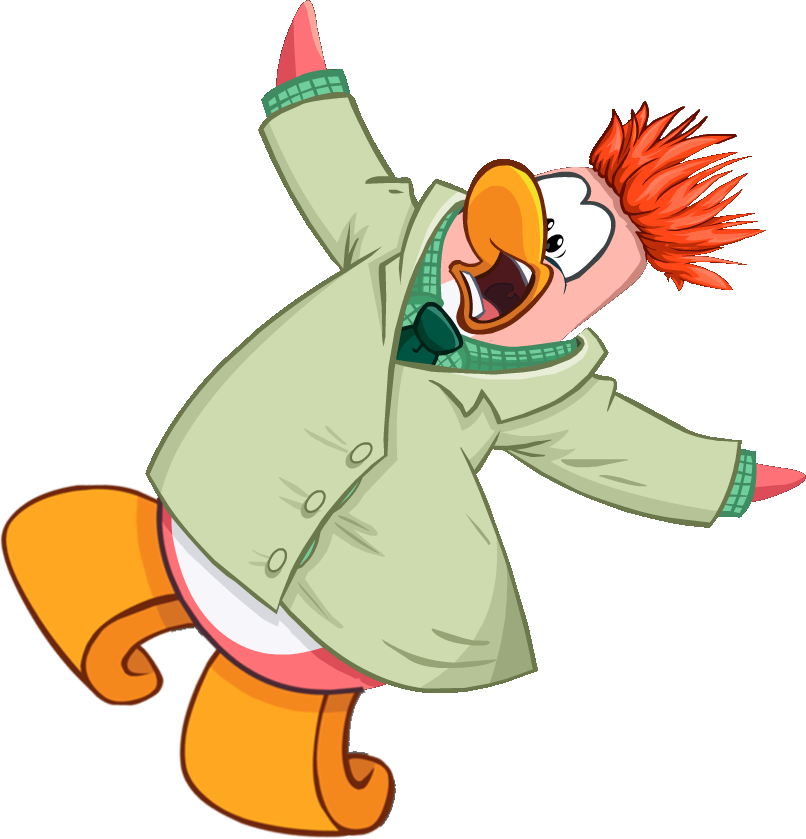 Beaker Screaming - Screaming Penguin Club Penguin (806x839), Png Download