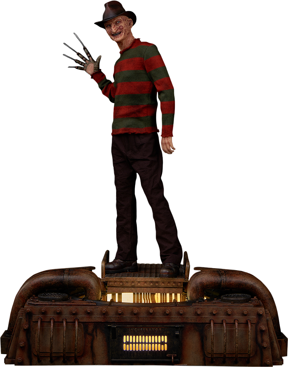A Nightmare On Elm Street - Nightmare On Elm Street Statues (945x1203), Png Download