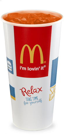 Mcdonald's Orange Slice Soda - Mcdonalds Drink (444x507), Png Download