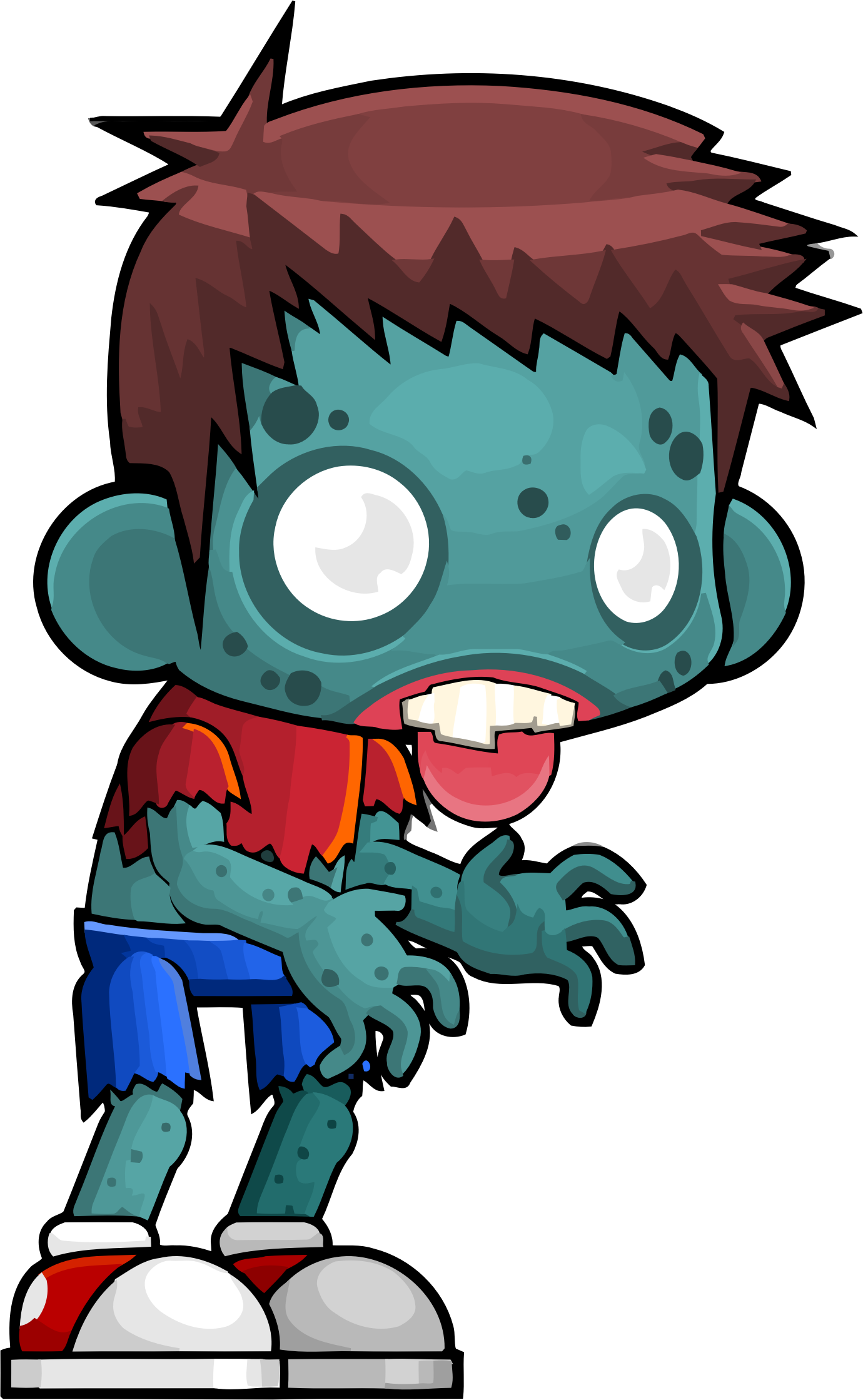 This Free Icons Png Design Of Male Zombie (1380x2238), Png Download