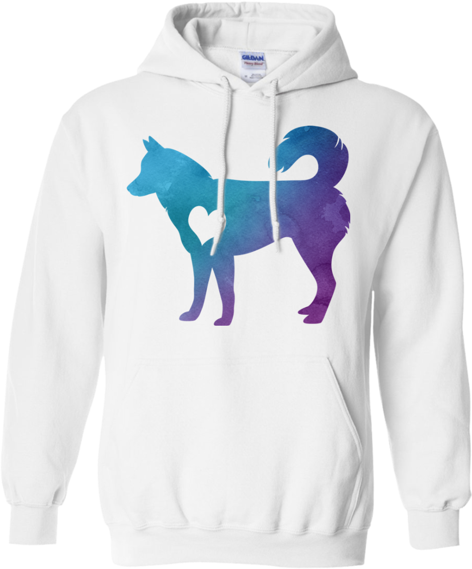 Watercolor Husky Shirts & Hoodies - Fortnite Merch Hoodies (1155x1155), Png Download