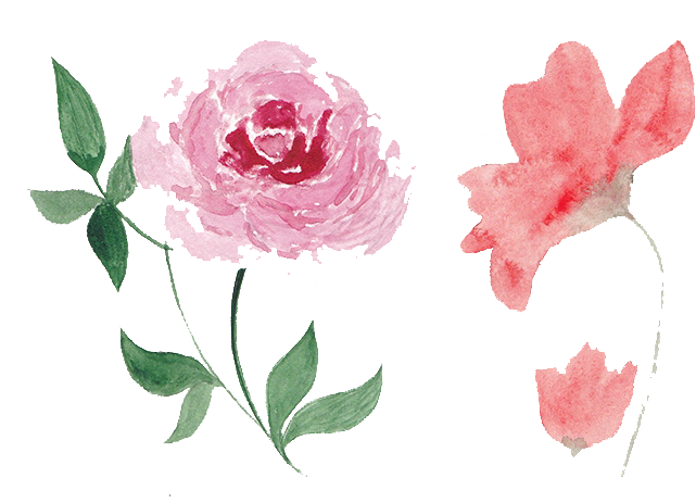 Flower Watercolor Png Free - Watercolor Flower Png Pink (711x506), Png Download