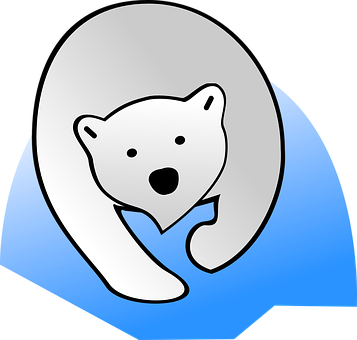 Polar Bear Bear Polar Nature Wildlife Anim - Polar Bear (357x340), Png Download