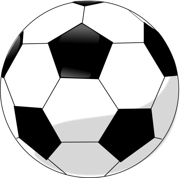 Soccer Ball Cliparts - Soccer Ball Clip Art Transparent (600x596), Png Download