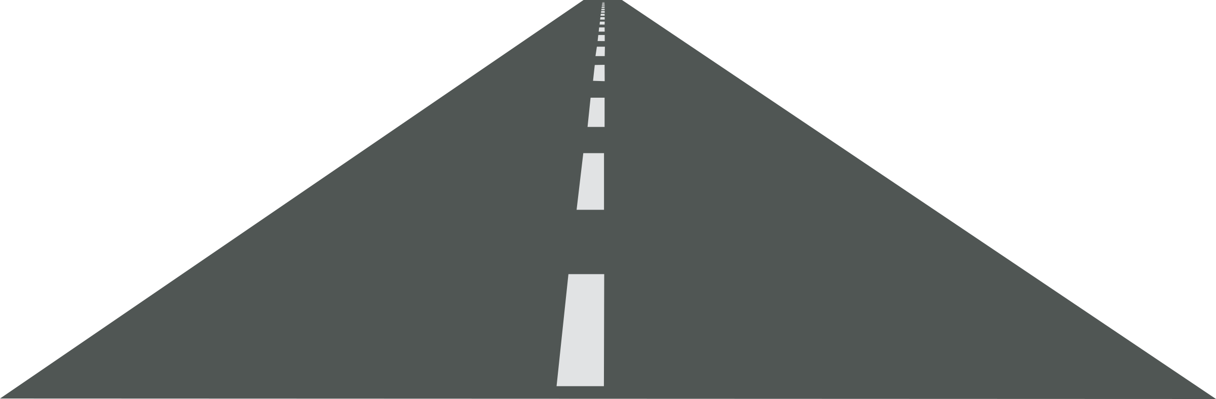 Road Png Photos - Road Clipart Black And White (2400x788), Png Download