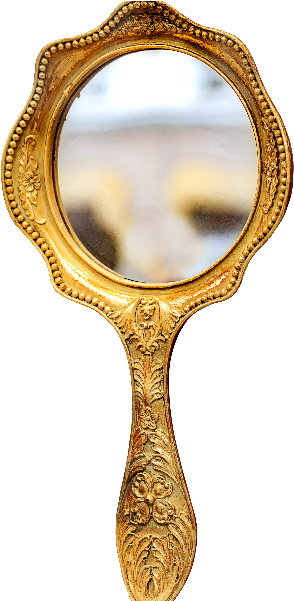 Golden Hand Mirror Png - Lightning (800x600), Png Download