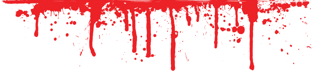 Once She Escaped, He Tracked Her Before She Shot Him - Blood Splatter (1024x232), Png Download