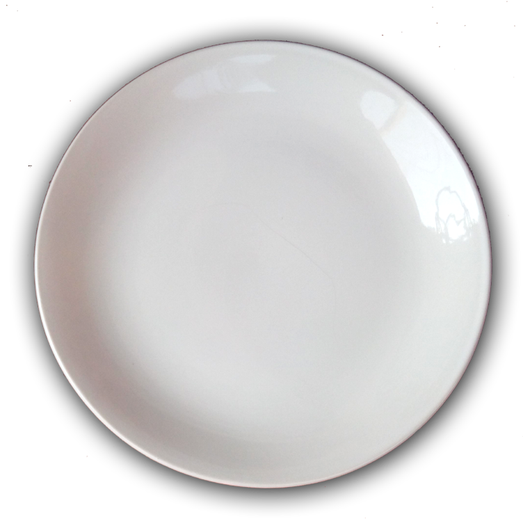 Samrat White Full Vardhman Image Freeuse Stock - White Ceramic Plate Png (600x600), Png Download