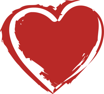 Red Heart Png Clipart - Valentines Day Heart Png (400x361), Png Download