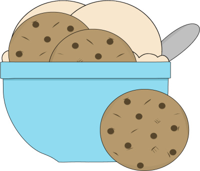 Sweets Clipart Watercolor Dessert Cupcake Cake Food - Cookies And Ice Cream Clip Art (400x342), Png Download