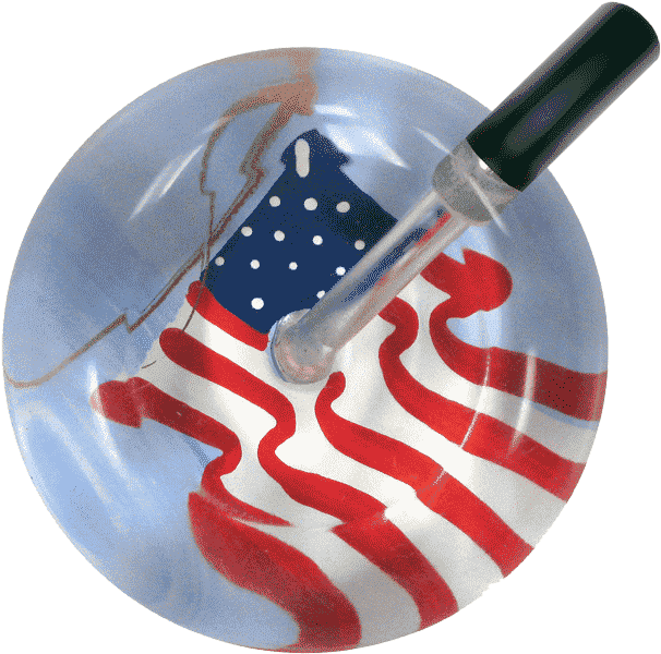 American Flag - Single Stethoscope - Trowel (626x626), Png Download