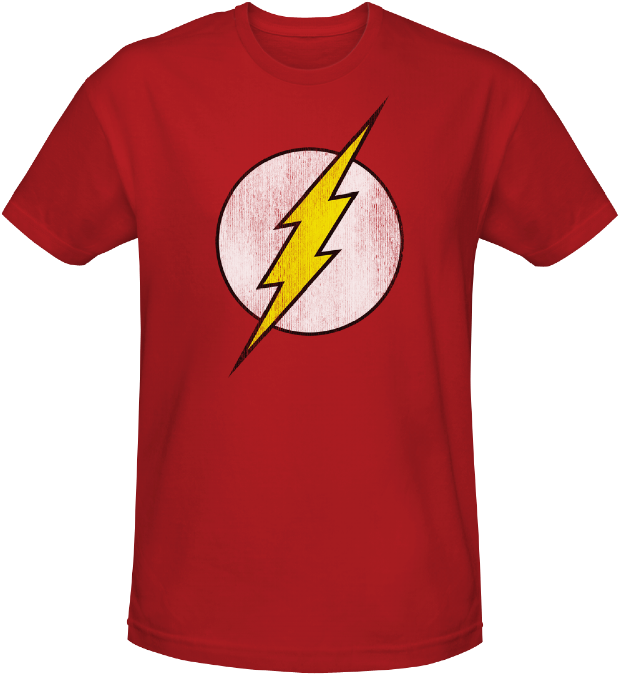 The Flash Distressed Logo T-shirt - Belgium 2018 World Cup Jersey (1500x1500), Png Download