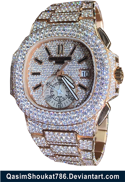 Free Diamond By Qasimshoukat - Diamond Rolex Png (400x600), Png Download