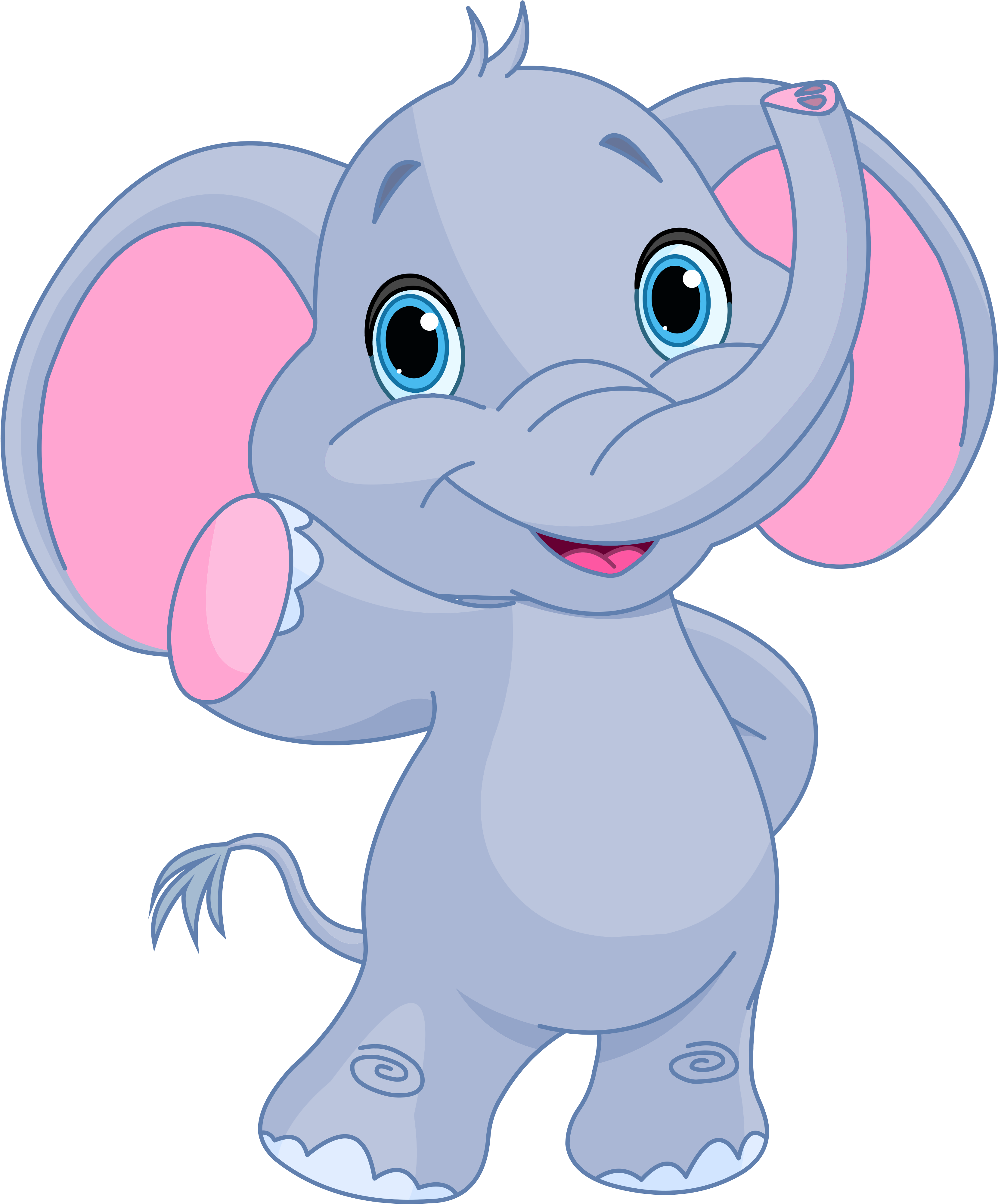 Baby Elephant Clipart - Elephant Clipart (3457x4134), Png Download