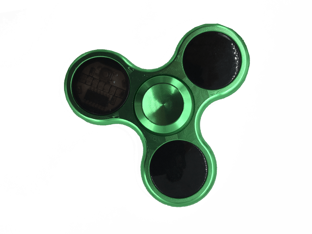 Led Light Patterns Aluminium Alloy Fidget Spinner - Gun (1000x750), Png Download