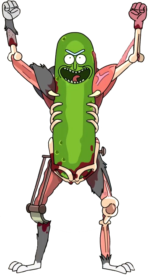 Pickle Rick Render By - Pickle Rick Rat Suit (490x902), Png Download