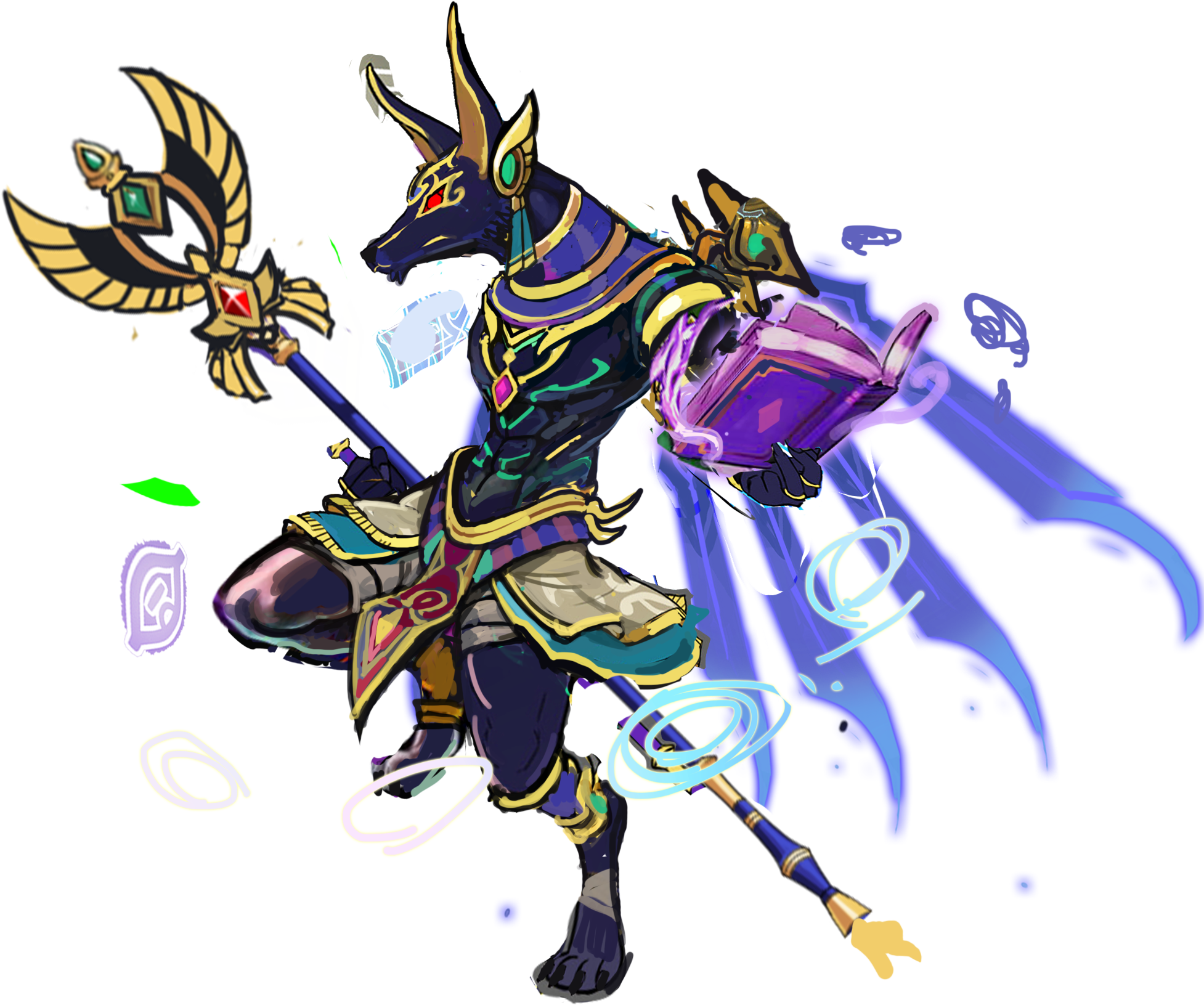 Gear-anubis, God Of Death Rough Sketch 001 (1992x1749), Png Download