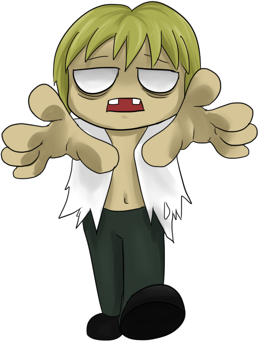 Clip Art Zombies Apocalypse Clipart Kid - Zombie Cliparts (608x740), Png Download