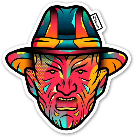 Freddy Krueger Stickers - Freddy Krueger Sticker (586x600), Png Download