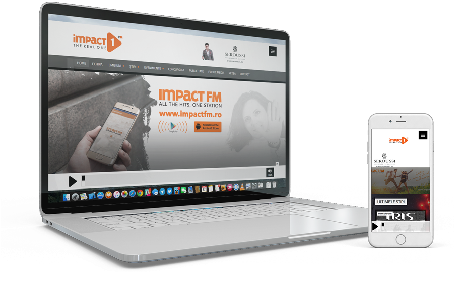 Website Impact Fm - Dorneean Webapps (900x600), Png Download