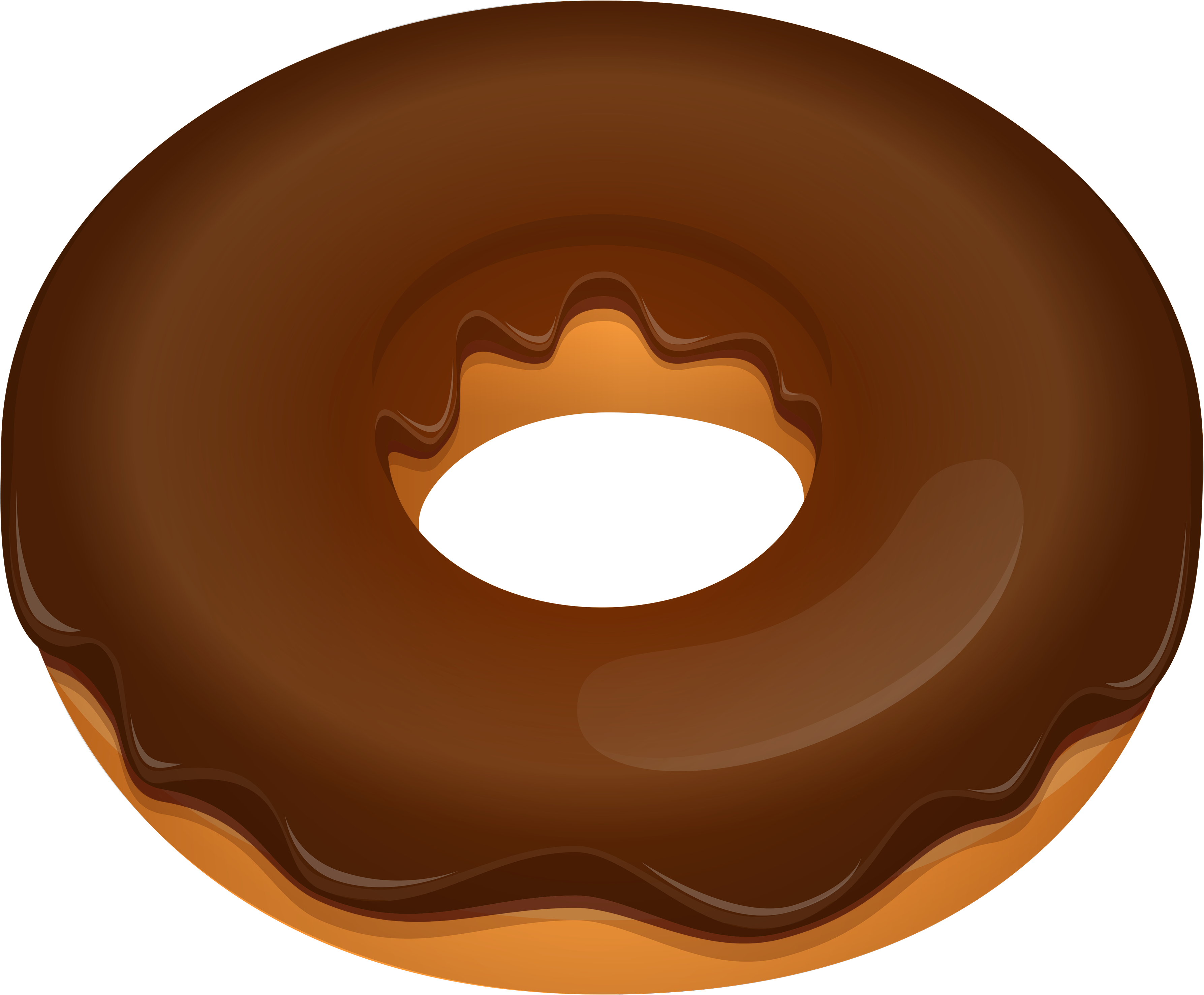 Chocolate Donut Clipart (897x741), Png Download