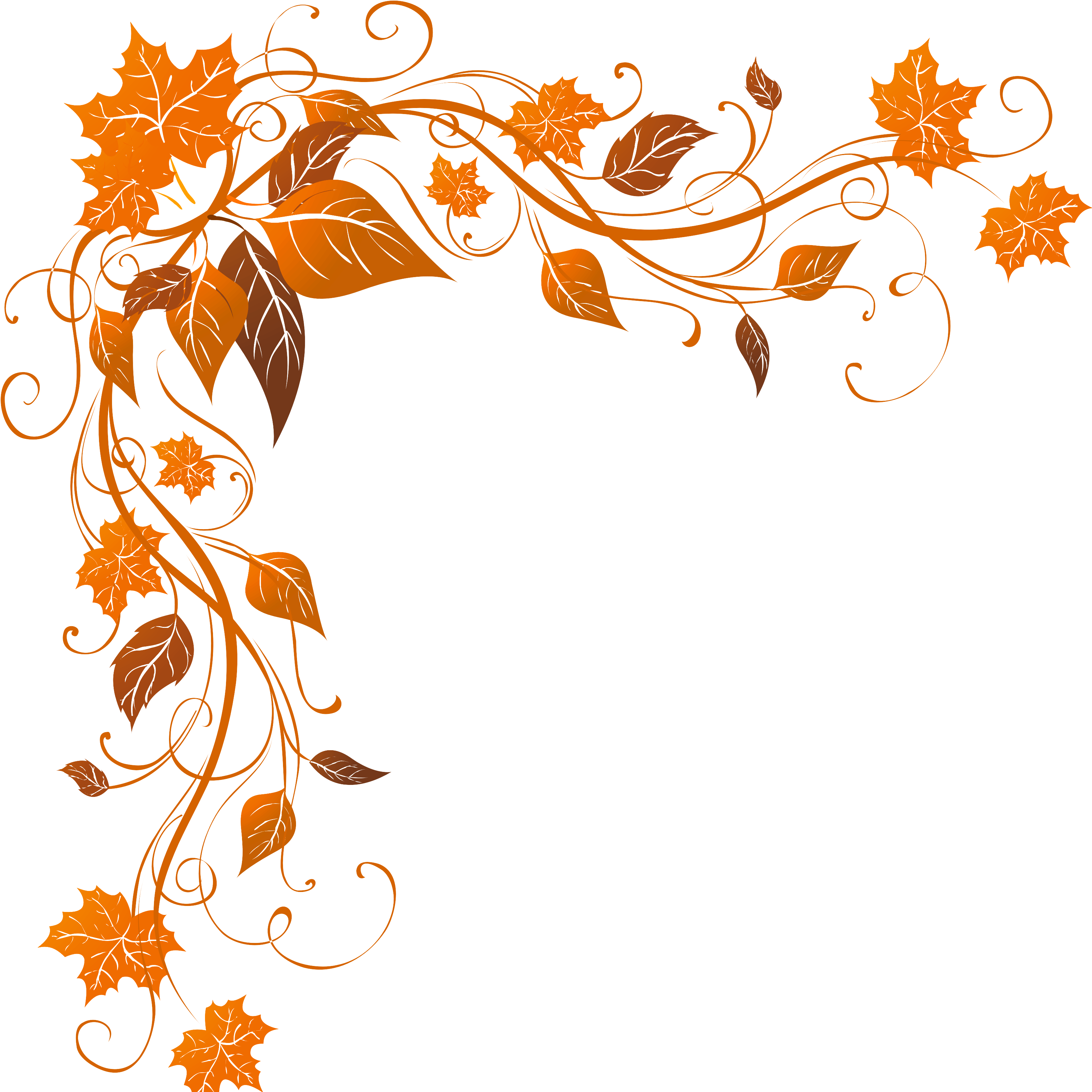 Autumn Leaf Color Stock Photography Transparent Png - Fall Borders (3385x3486), Png Download