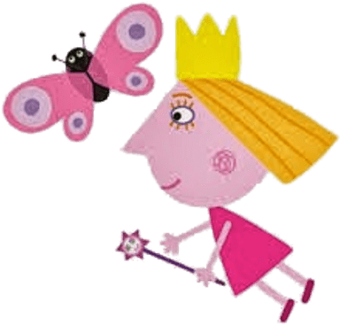 Holly With Butterfly - Ben And Holly Characters Png (400x400), Png Download