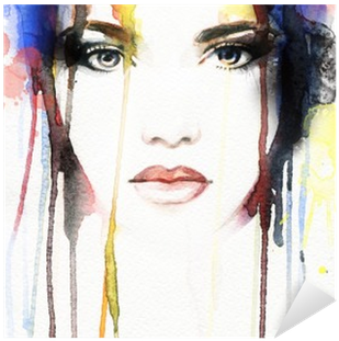 Woman Portrait - Eurographics Watercolor Woman Portrait (bht 40x50x2,6 (400x400), Png Download