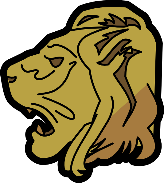 Lion Head Clip Art (534x595), Png Download