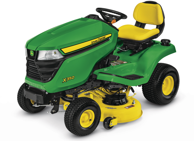 Mower - John Deere X370 Riding Lawn Mower (642x462), Png Download