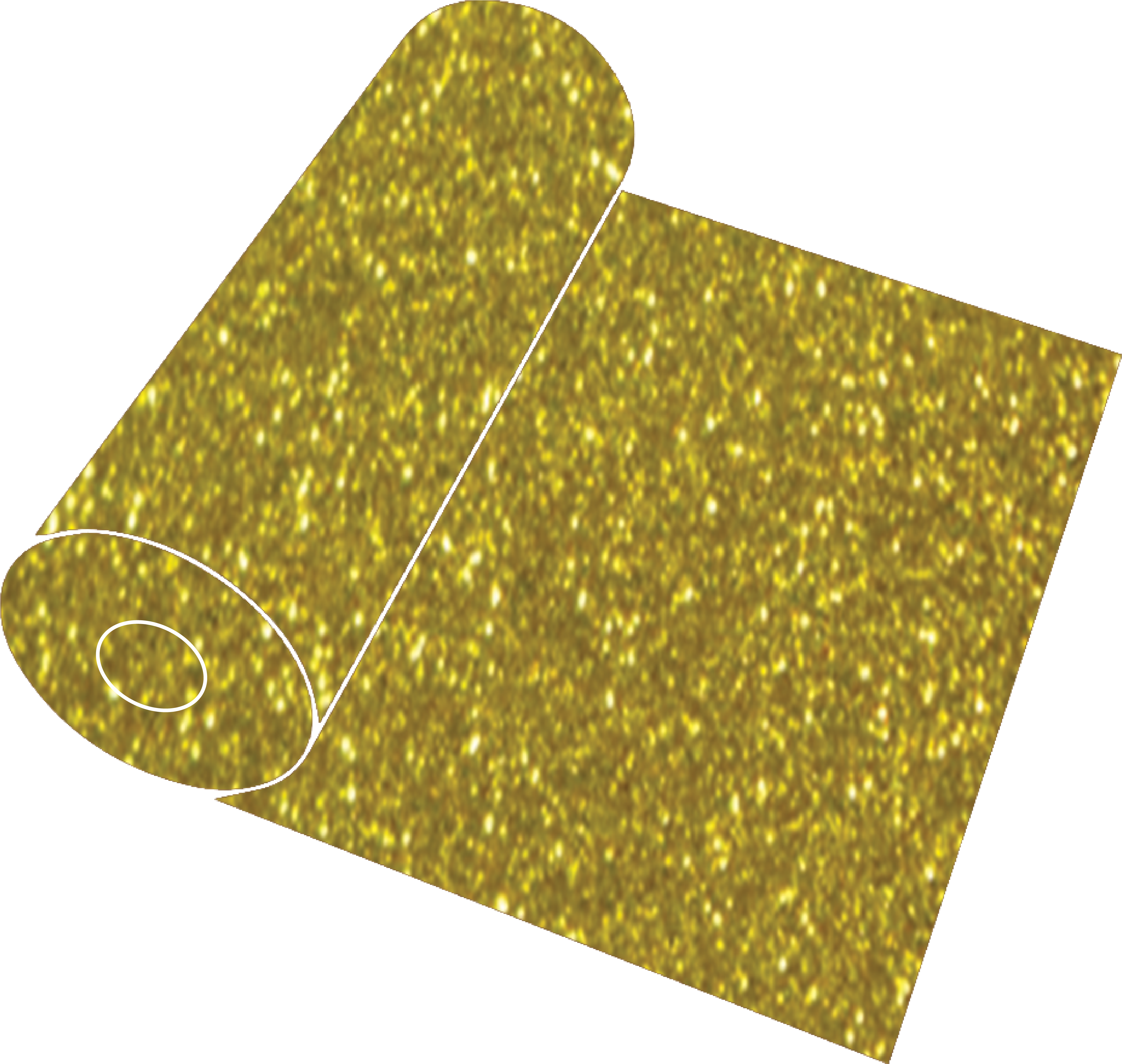 20" Gold Glitter Roll - Heat Transfer Vinyl (3864x3684), Png Download