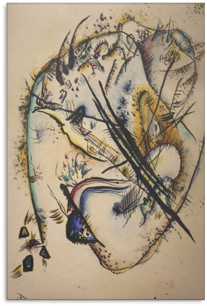 Watercolour With Seven Strokes - Kandinsky - Retour En Russie 1914-1921 (1024x1024), Png Download