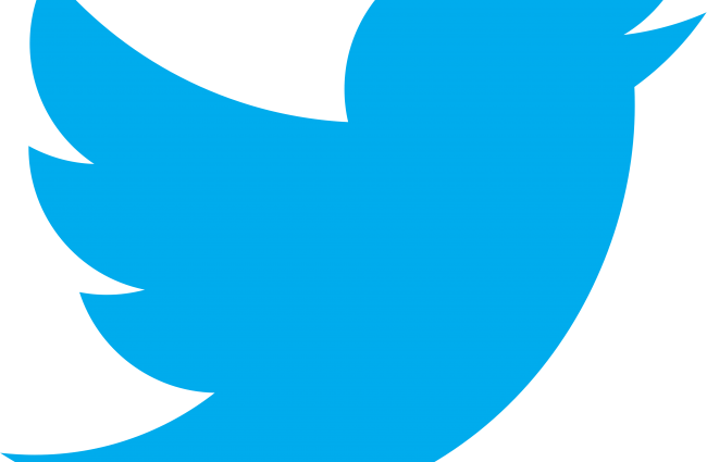 Twitter Logo Vector Grey (650x425), Png Download
