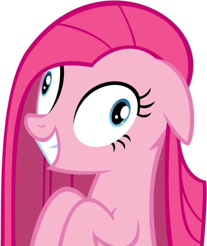 Pinkie Pie Flat Mane And Crazy - Pinkie Pie Crazy (871x918), Png Download