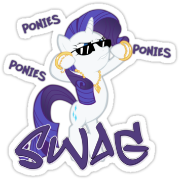 Swag Clipart Png Text - Pony Swag (375x360), Png Download