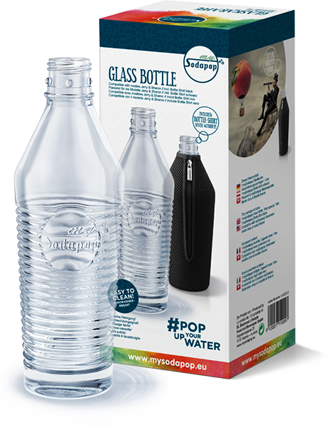 Post Navigation - My Sodapop Glasflasche 1 Liter Glass (464x600), Png Download